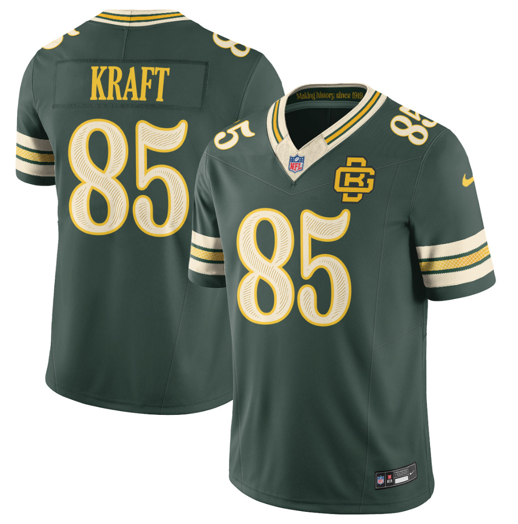 Men's Packers Green 2026 “Rivalries” Vapor Limited Stitched Jersey All Player