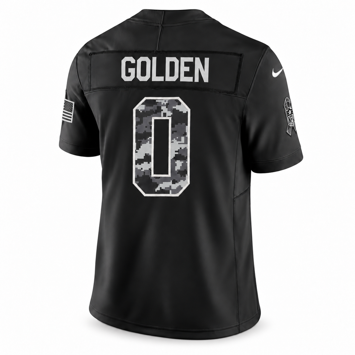 Men's Matthew Golden Green Bay Packers 2026 Salute to Service Stitched Limited Jersey - Black