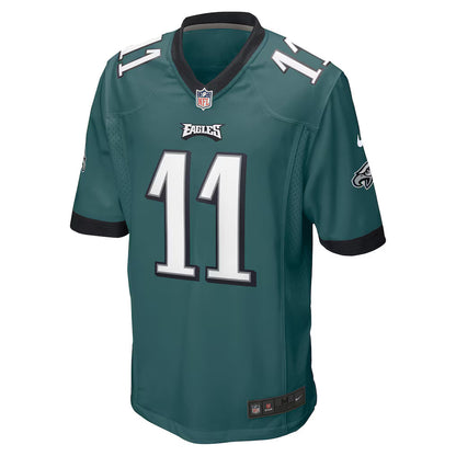 Men's Philadelphia Eagles A.J. Brown Midnight Green Game Jersey