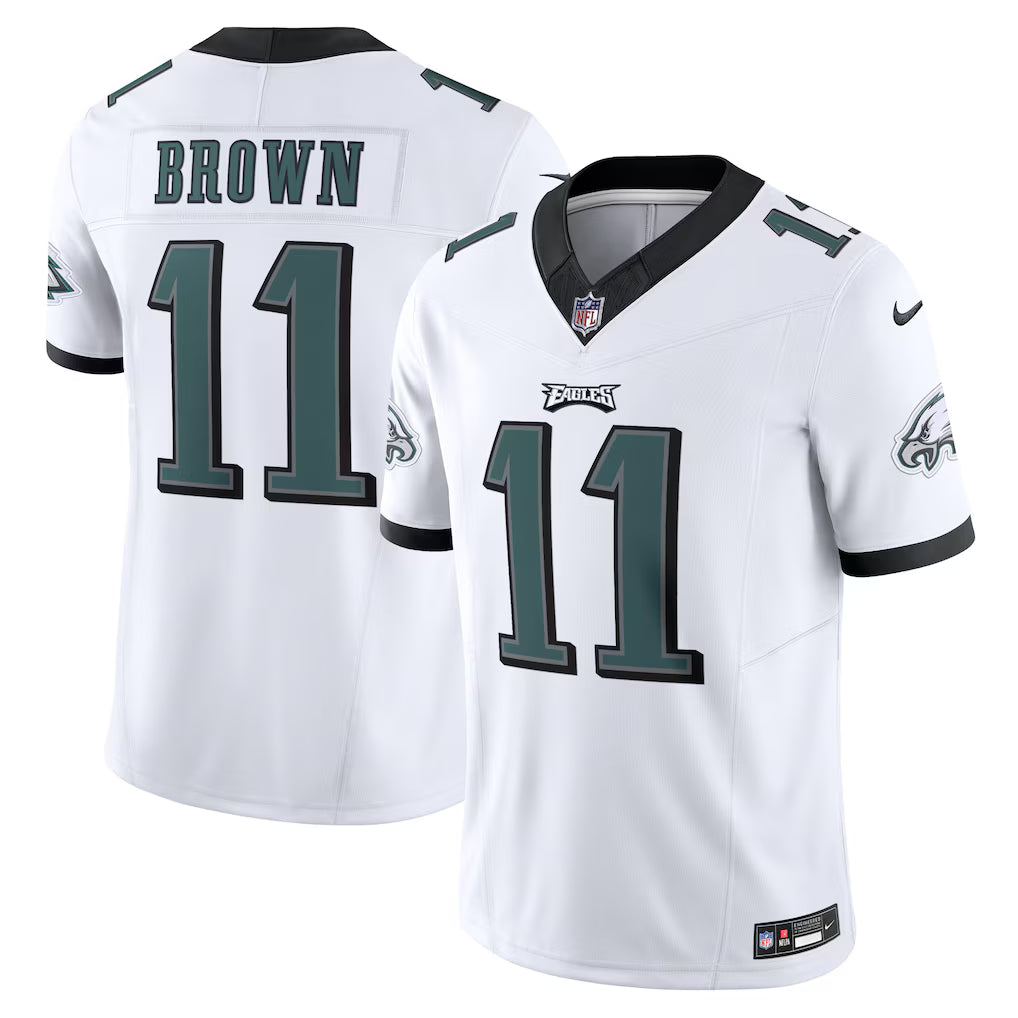 Men's A.J. Brown White Philadelphia Eagles Vapor F.U.S.E. Limited Jersey