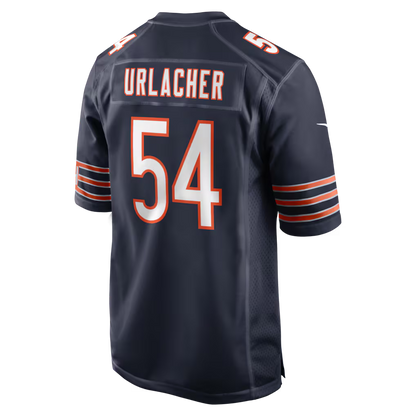Men's Chicago Bears Brian Urlacher Navy Game Retired Player Jersey