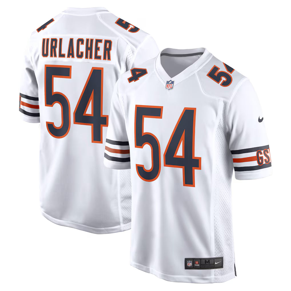 Men's Chicago Bears Brian Urlacher White Retired Player Game Jersey