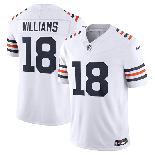 Men's Caleb Williams White Chicago Bears Alternate Vapor F.U.S.E. Stitched Limited Jersey
