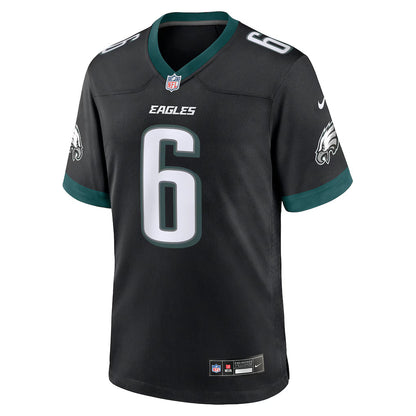 Men's DeVonta Smith Black Philadelphia Eagles Alternate Game Jersey