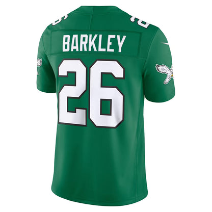 Men's Philadelphia Eagles Saquon Barkley Black Alternate Vapor F.U.S.E. Stitched Limited Jersey