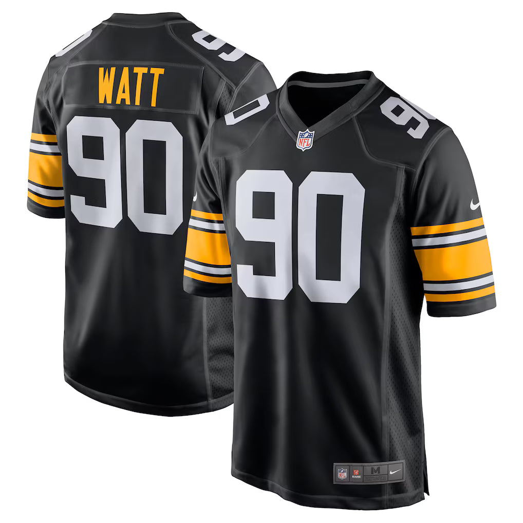 Men's Pittsburgh Steelers T.J. Watt Black Alternate Game Jersey