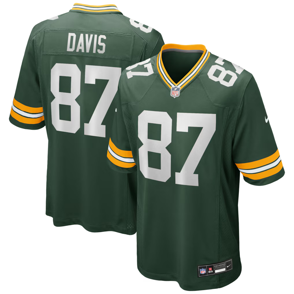 Men's Green Bay Packers Willie Davis Green Game Retired Player Jersey