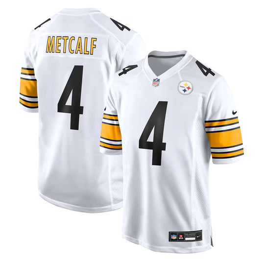 Pittsburgh Steelers DK Metcalf White Road Game Jersey - Men's